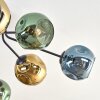 Ripoll Plafondlamp, Kogellampje Blauw, Goud, Groen, 8-lichts