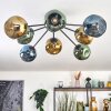 Ripoll Plafondlamp, Kogellampje Blauw, Goud, Groen, 8-lichts
