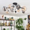 Koyoto Plafondlamp, Kogellampje 89 cm Amber, Duidelijk, Rookkleurig, 12-lichts