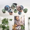 Koyoto Plafondlamp, Kogellampje 89 cm Blauw, Groen, Koperkleurig, 12-lichts