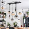 Gastor Hanglamp, Kogellampje, Hanglamp Amber, Duidelijk, Rookkleurig, 8-lichts