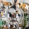 Gastor Hanglamp, Kogellampje, Hanglamp Amber, Duidelijk, Rookkleurig, 8-lichts