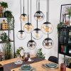 Gastor Hanglamp, Kogellampje, Hanglamp Amber, Duidelijk, Rookkleurig, 8-lichts