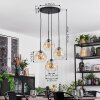 Ripoll Hanglamp, Kogellampje, Cluster hanglamp Amber, Duidelijk, 4-lichts