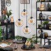 Ripoll Kogellampje, Cluster hanglamp Amber, Duidelijk, 4-lichts