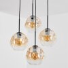 Ripoll Kogellampje, Cluster hanglamp Amber, Duidelijk, 4-lichts