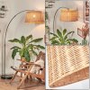 Cavaca Staande lamp, Booglampen Nikkel mat, Zwart, 1-licht