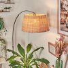 Cavaca Staande lamp, Booglampen Nikkel mat, Zwart, 1-licht