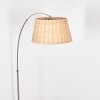 Cavaca Staande lamp, Booglampen Nikkel mat, Zwart, 1-licht
