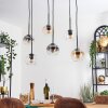 Koyoto Hanglamp, Kogellampje, Hanglamp Amber, Duidelijk, Rookkleurig, 6-lichts