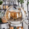 Koyoto Hanglamp, Kogellampje, Hanglamp Amber, Duidelijk, Rookkleurig, 6-lichts