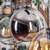 Koyoto Hanglamp, Kogellampje, Hanglamp Amber, Chroom, Duidelijk, Rookkleurig, 6-lichts