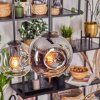 Ripoll Hanglamp, Kogellampje, Hanglamp Amber, Duidelijk, Rookkleurig, 6-lichts