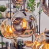 Ripoll Hanglamp, Kogellampje, Hanglamp Amber, Rookkleurig, 6-lichts