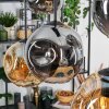 Ripoll Hanglamp, Kogellampje, Hanglamp Amber, Rookkleurig, 6-lichts