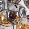 Ripoll Hanglamp, Kogellampje, Hanglamp Amber, Rookkleurig, 6-lichts