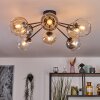 Koyoto Plafondlamp, Kogellampje 85 cm Amber, Duidelijk, Rookkleurig, 8-lichts
