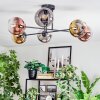 Koyoto Plafondlamp, Kogellampje 72 cm Chroom, Goud, Duidelijk, Koperkleurig, Rookkleurig, 6-lichts