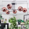 Koyoto Plafondlamp, Kogellampje 72 cm Koperkleurig, 6-lichts