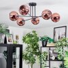 Koyoto Plafondlamp, Kogellampje 72 cm Koperkleurig, 6-lichts