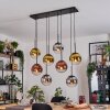 Gastor Hanglamp, Kogellampje, Hanglamp Chroom, Goud, Duidelijk, Koperkleurig, Rookkleurig, 8-lichts