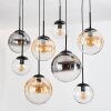 Gastor Hanglamp, Kogellampje, Hanglamp Amber, Duidelijk, Rookkleurig, 8-lichts