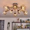 Ripoll Plafondlamp, Kogellampje Amber, Duidelijk, Rookkleurig, 10-lichts