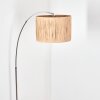 Granja Staande lamp, Booglampen Chroom, Zwart, 1-licht