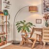 Granja Staande lamp, Booglampen Chroom, Zwart, 1-licht
