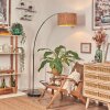 Granja Staande lamp, Booglampen Chroom, Zwart, 1-licht