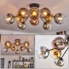 Koyoto Plafondlamp, Kogellampje 81 cm Goud, Duidelijk, Koperkleurig, Rookkleurig, 10-lichts