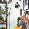 Ripoll Staande lamp, Booglampen Zwart, 1-licht