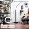 Ripoll Staande lamp, Booglampen Zwart, 1-licht