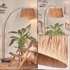 Granja Staande lamp, Booglampen Chroom, Zwart, 1-licht