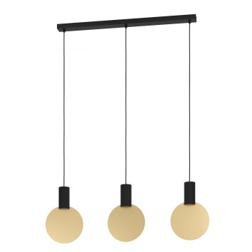 Eglo verlichting SARONA Hanglamp Zwart, 3-lichts