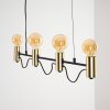 Gnarp Hanglamp Zwart-Goud, 4-lichts