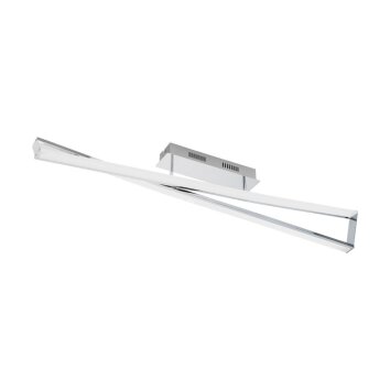 Eglo verlichting CORRALES Plafondlamp LED Chroom, 2-lichts