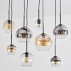 Koyoto Hanglamp, Kogellampje, Hanglamp Amber, Duidelijk, Rookkleurig, 8-lichts