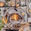 Ripoll Hanglamp, Kogellampje, Hanglamp Amber, Duidelijk, Rookkleurig, 6-lichts