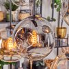 Ripoll Hanglamp, Kogellampje, Hanglamp Amber, Duidelijk, Rookkleurig, 6-lichts