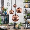 Koyoto Hanglamp, Kogellampje, Cluster hanglamp Koperkleurig, 4-lichts
