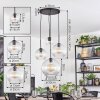 Koyoto Hanglamp, Kogellampje, Cluster hanglamp Duidelijk, 4-lichts