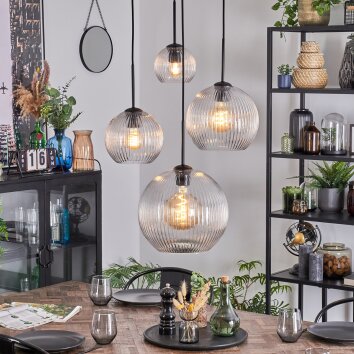 Koyoto Hanglamp, Kogellampje, Cluster hanglamp Duidelijk, 4-lichts