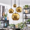 Koyoto Hanglamp, Kogellampje, Cluster hanglamp Goud, 4-lichts