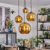 Koyoto Hanglamp, Kogellampje, Cluster hanglamp Goud, 4-lichts