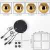 Koyoto Hanglamp, Kogellampje, Cluster hanglamp Goud, 4-lichts