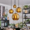 Koyoto Hanglamp, Kogellampje, Cluster hanglamp Goud, 4-lichts