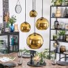Koyoto Hanglamp, Kogellampje, Cluster hanglamp Goud, 4-lichts