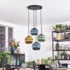 Koyoto Hanglamp, Kogellampje, Cluster hanglamp Blauw, Goud, Groen, 4-lichts