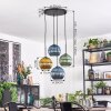 Koyoto Hanglamp, Kogellampje, Cluster hanglamp Blauw, Goud, Groen, 4-lichts